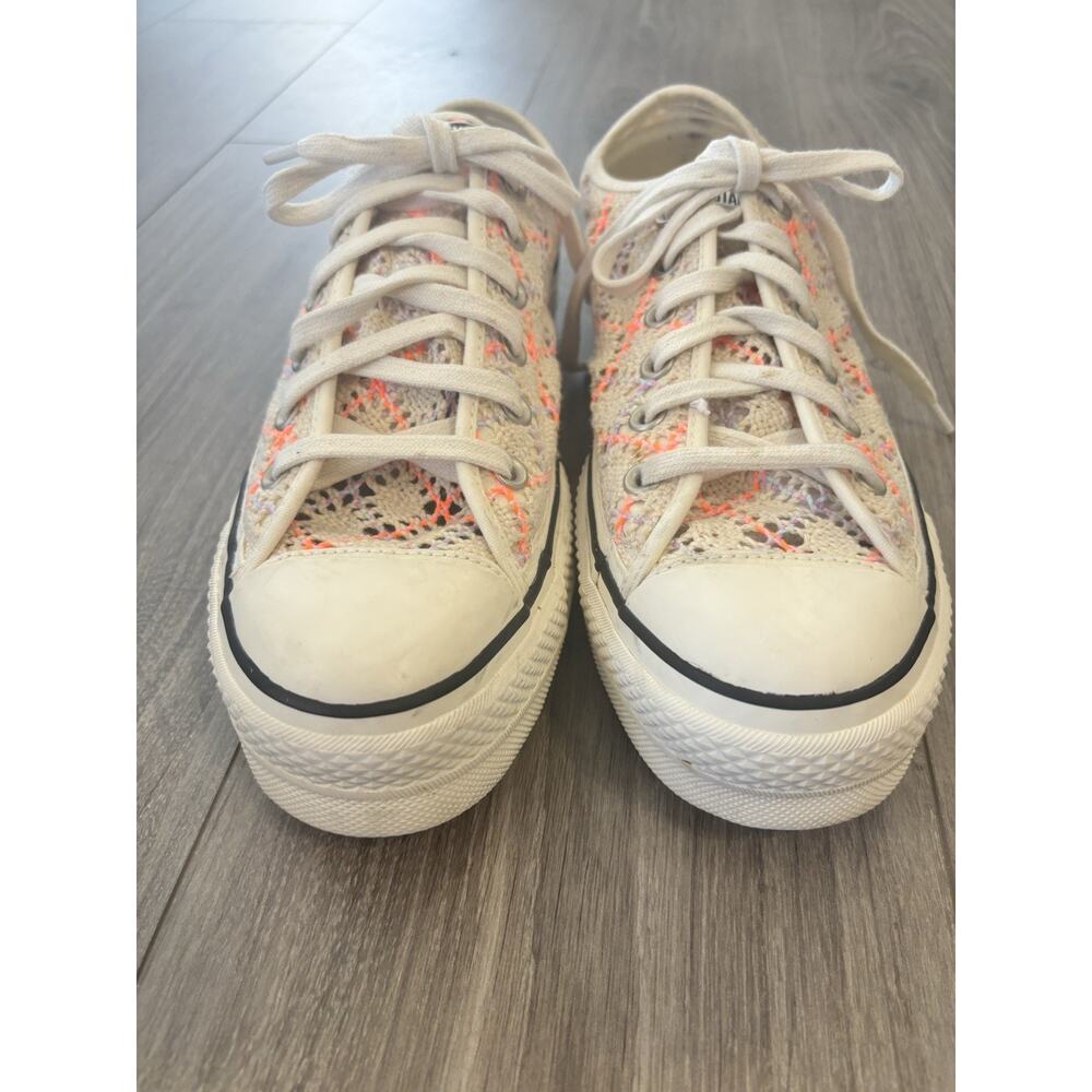 Converse Chuck Taylor Crochet Knit Platform Sneakers Women’s 9 Low Top Festival - Picture 3 of 10